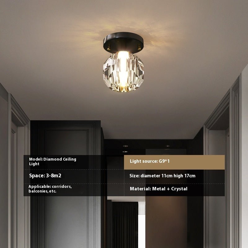 Crystal Aisle Ceiling Lamp