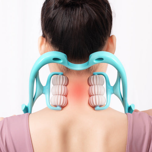 6-Wheel Manual Neck Massager Roller