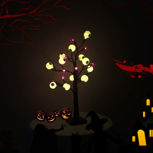 Halloween LED Ghost & Eyeball Tree Light