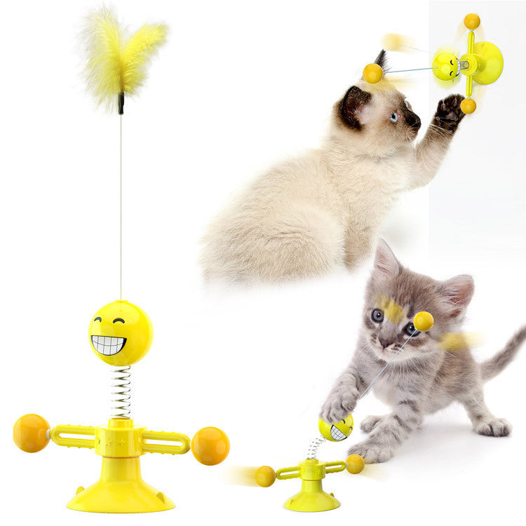 Cat Rotating Windmill Toy