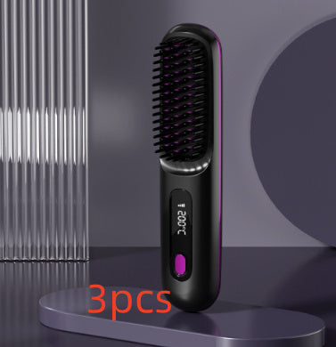 2-in-1 Wireless Hair Straightener Comb