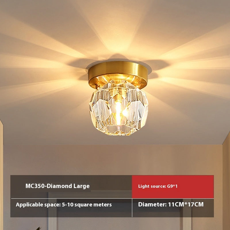 Crystal Aisle Ceiling Lamp