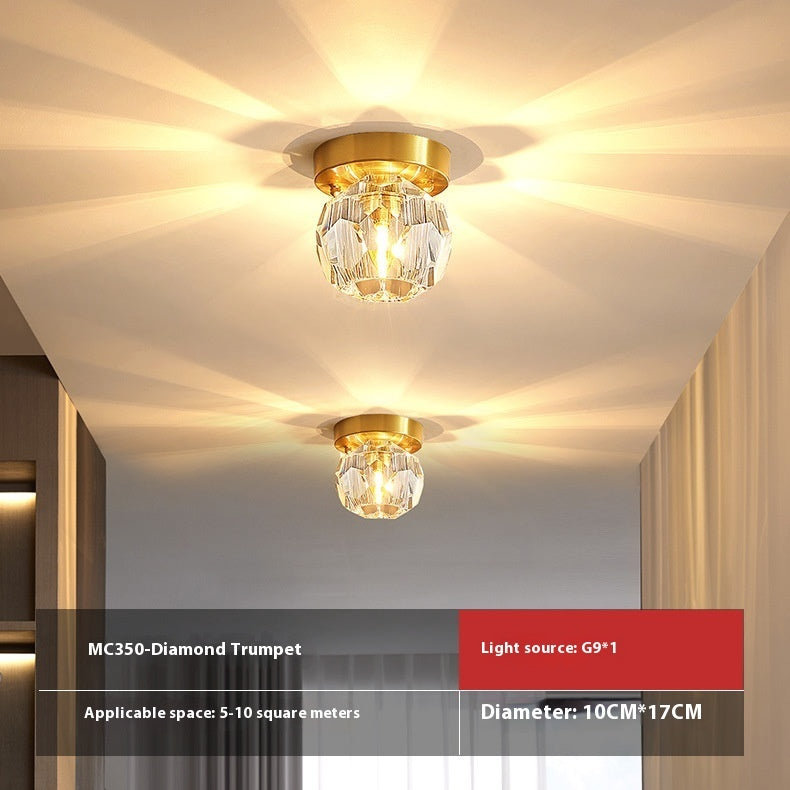 Crystal Aisle Ceiling Lamp