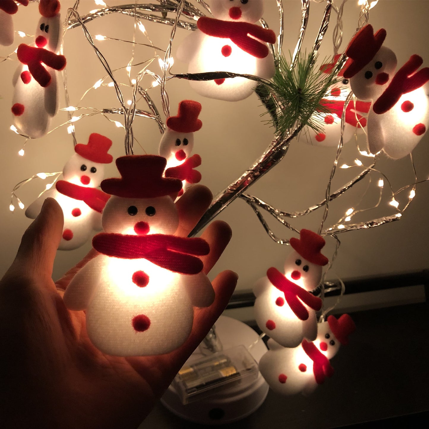 Christmas LED Snowman String Lights