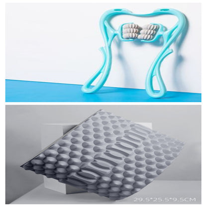 6-Wheel Manual Neck Massager Roller
