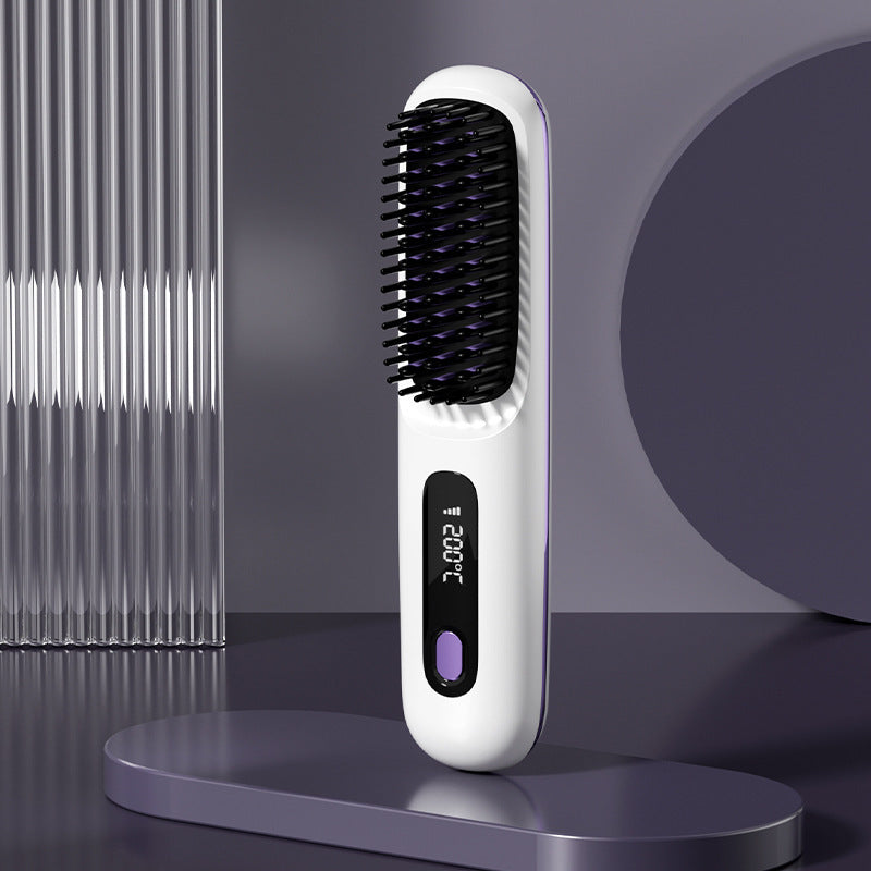 2-in-1 Wireless Hair Straightener Comb