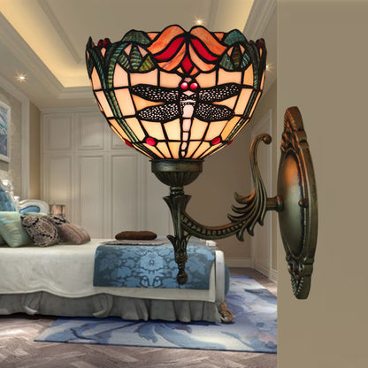 European Retro Dragonfly Wall Lamp