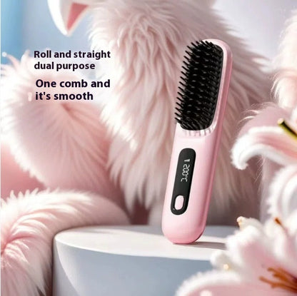 2-in-1 Wireless Hair Straightener Comb