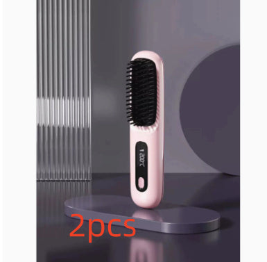2-in-1 Wireless Hair Straightener Comb