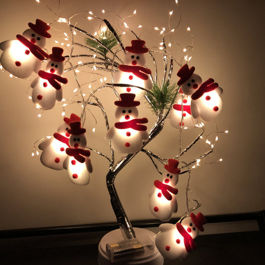 Christmas LED Snowman String Lights