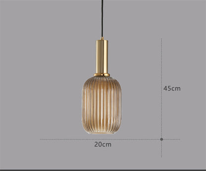 Retro Glass Chandelier