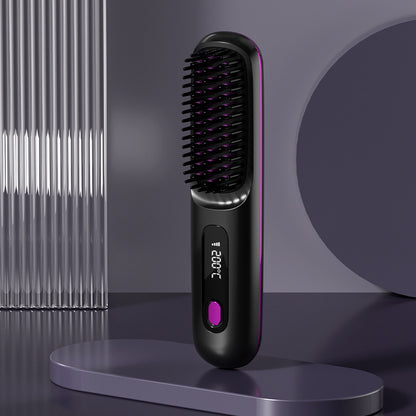 2-in-1 Wireless Hair Straightener Comb
