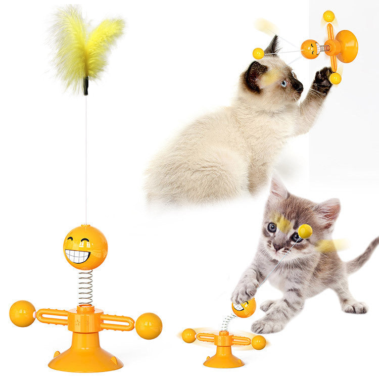 Cat Rotating Windmill Toy