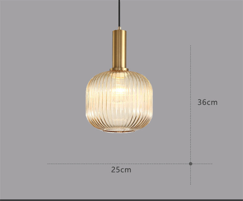 Retro Glass Chandelier