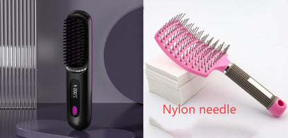 2-in-1 Wireless Hair Straightener Comb