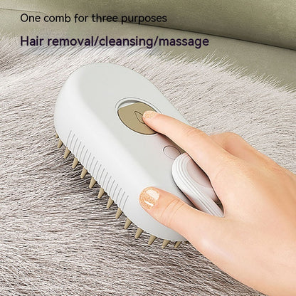 3-in-1 Electric Pet Steam Brush