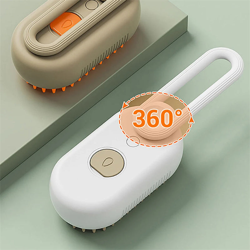 3-in-1 Electric Pet Steam Brush