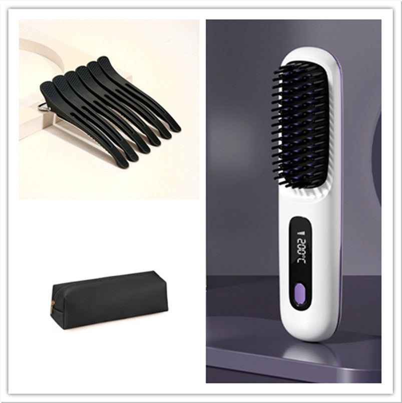 2-in-1 Wireless Hair Straightener Comb