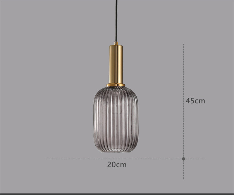 Retro Glass Chandelier